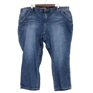 Democracy Ab Solution Jeans Size 22W Organic Cotton Stretch Slimming Denim Crop